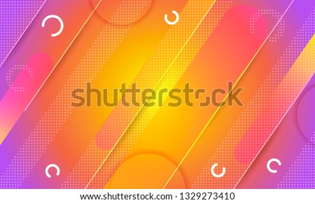 Abstract, bright background. Dynamic stripes, circles. Colorful musical gradient. Tool, banner, web, wallpaper, background for presentation. Modern hipster background.
