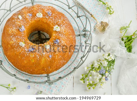 Gluten free cornmeal orange cake