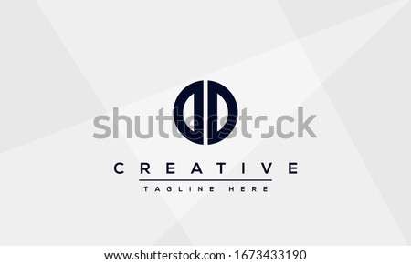 Modern unique creative letter D logo design, Minimal line D initial based vector icon.