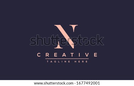 Modern creative N Logo Design and template. NN icon initial Based Monogram and Letters in vector. Stock fotó © 