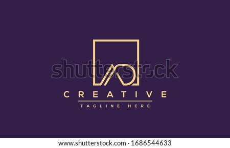 AD Letter Logo Design. Creative Modern A D Letters Icon vector Illustration.