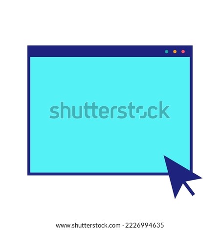 New Tab Icon Flat Design Vector