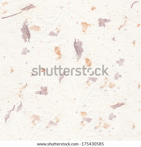 Handmade japan rice paper - seamless background - decoration leaves