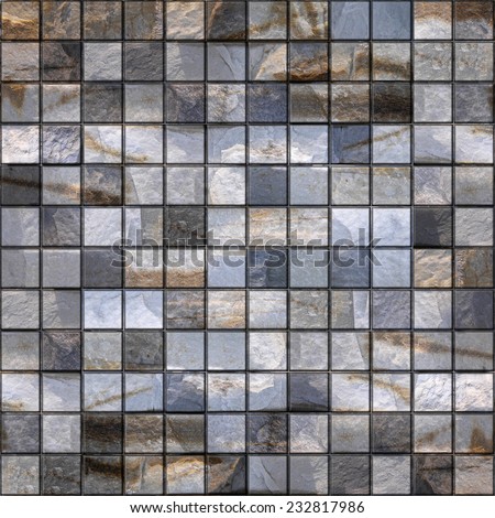 Stone tiles, stacked for seamless background, quartz surface