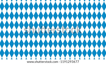 Bavarian Pattern diamond checkered flag Illustration in vector