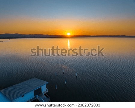 Similar – long jetty in the fog 1