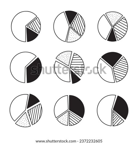 fraction hand draw doodle line