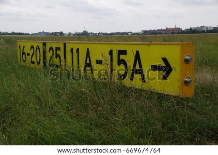 Similar – Image, Stock Photo Taxiway from Tempelhof / Tempelhofer Feld airport