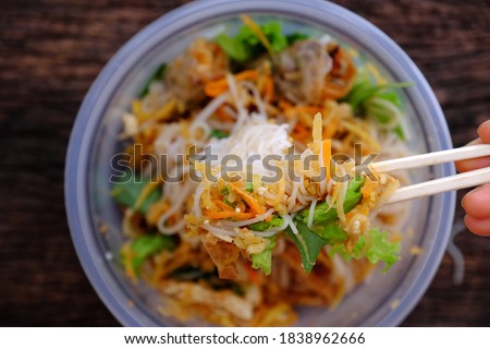 Similar – Image, Stock Photo Vegan rice noodles salad