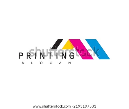 Print House Logo Template Using Colorful House Icon