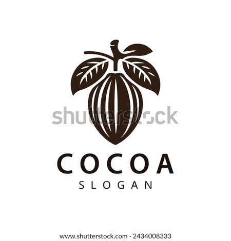 Cocoa logo icon design template for chocolate product