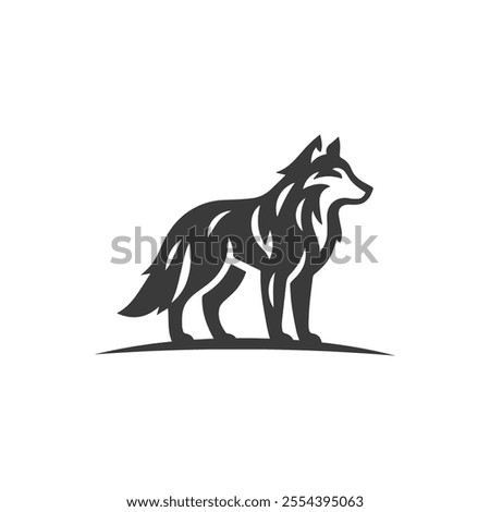 head of wolves logo template wolves icon illustration