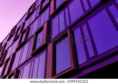 Similar – Foto Bild Architekturmuster, rosa Haus mit halbrundem Balkon