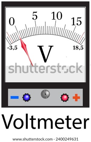A voltmeter is a physical device for measuring voltage in an electrical circuit.