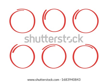 Red Circle Mark Image Red Pen Circle Clipart Sweets Food Confectionery Sunglasses Transparent Png Pngset Com