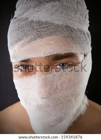 Portrait of a Man with a bandaged head