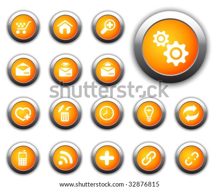 Website and internet icons, glossy set