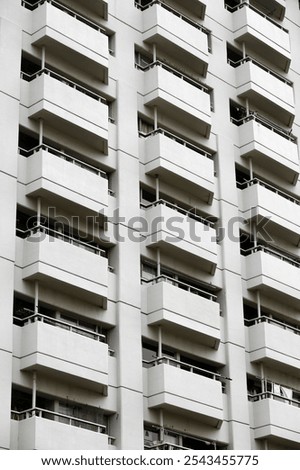 Similar – Foto Bild monotone Aussenfassade eines Hochhauses