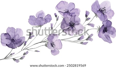 Image, Stock Photo purple flowers