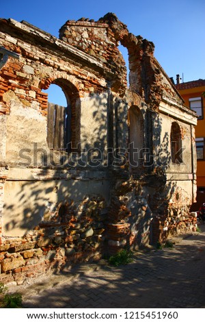 A view from the historical Kemerli Kilise (Vaulted Church) in Tirilye, Bursa Turkey.  Stok fotoğraf © 