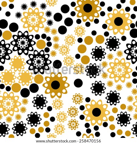 Abstract unusual cute background seamless retro pattern
