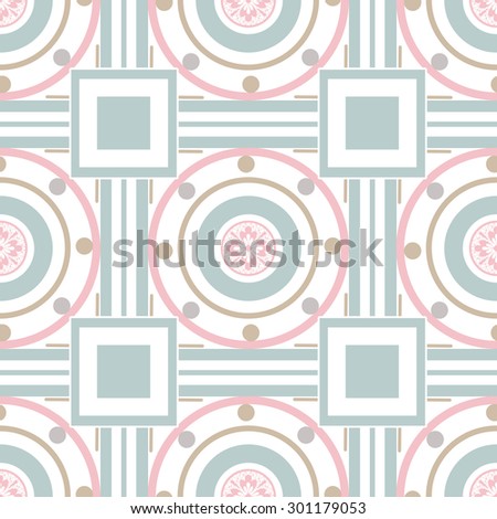 Seamless ornamental pattern decoration elements texture, tile design background