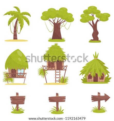 Similar – Image, Stock Photo Hut in the jungle near Ninh Binh, Vietnam