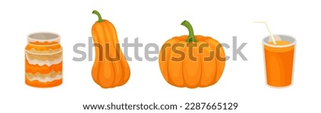 Similar – Image, Stock Photo Fresh pumpkin juice
