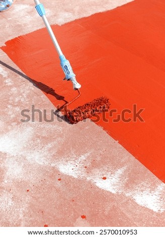 Similar – Image, Stock Photo A painted stop on a wooden board