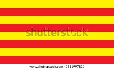 Red Yellow Line Background Flag