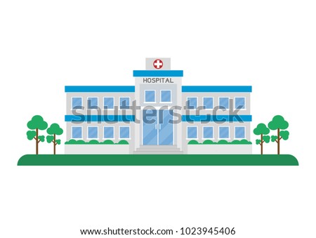 Hospital building vector, Medical concept, Health care