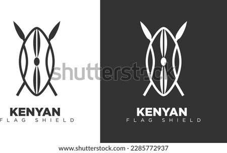 The shield and spears from the Kenyan flag.