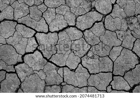 Similar – Image, Stock Photo Dry cracked ground in nature