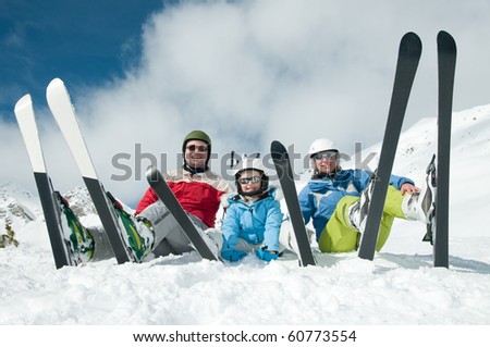 Family, ski, sun and fun
