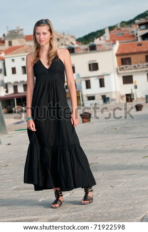 Mediterranean vacation - fashion young girl
