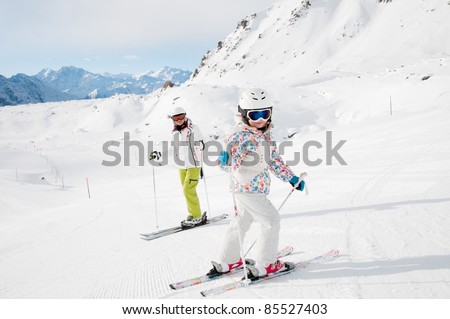 Skiing - ski lesson
