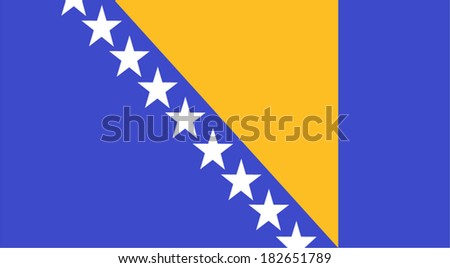 Bosnia and Herzegovina Flag 