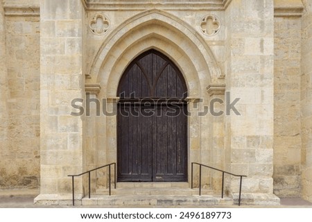 Image, Stock Photo old antique christian church with a dome and a cross