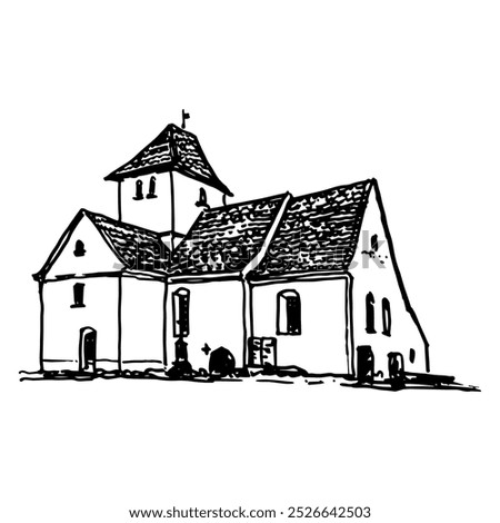 Similar – Image, Stock Photo Church in the village