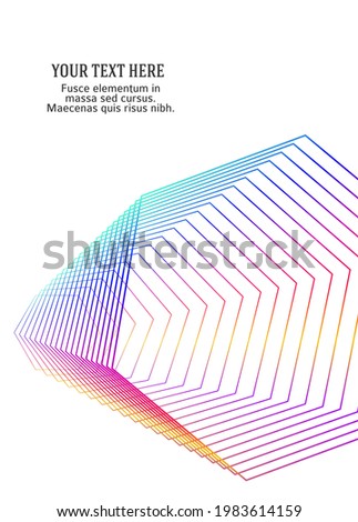 Design element rotation intersection overlay thin lines forms frame for background presentation. Vector illustration EPS 10 for new product newsletters, technology graphics, report firm, industrial