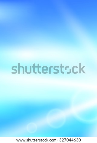 Blurred blue glowing background with rays lines light with space for your message. \
iIlustration 0 for design presentation, brochure layout page, cover book or magazine