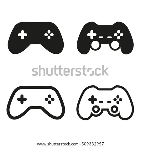 Game controller icon in four variations.