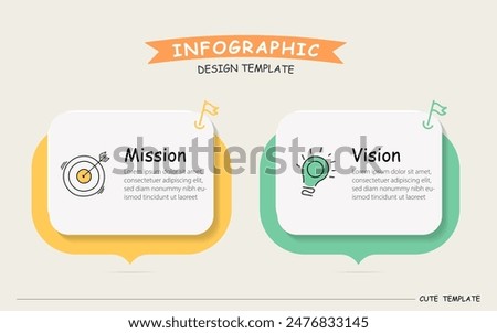 Comparison Infographic Design Template, Comparison between companies and products and services, Business presentation concept with 2 options, To do list or planning icon, vector illustration.