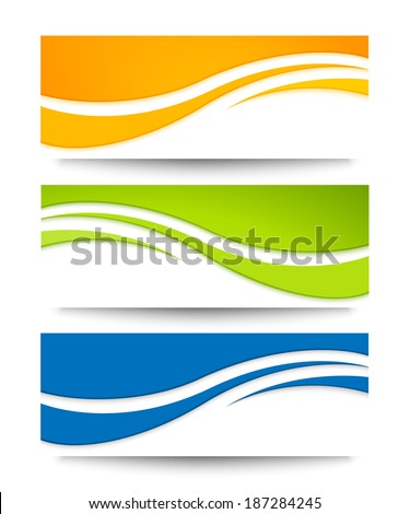Set Of Banners For Your Design. Stock Vector Illustration 187284245 ...