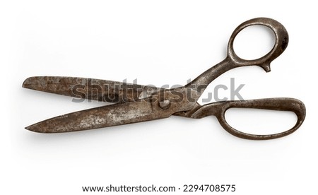 Similar – Image, Stock Photo Hairdresser tools over a many color and natural wigs