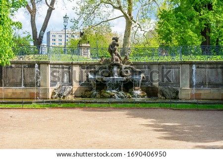 Image, Stock Photo Dresden Flower Boy Stone