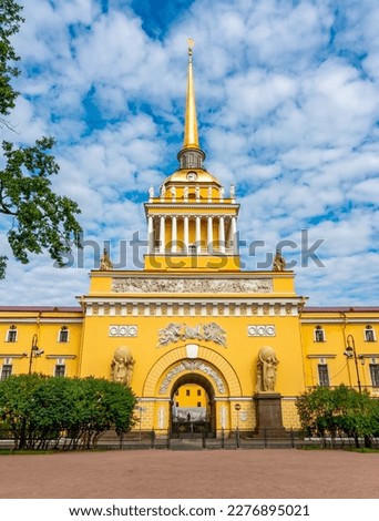 Similar – Image, Stock Photo Spire of Admiralty building winter, Saint Petersburg, Russia