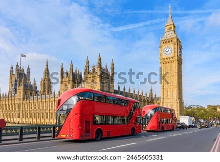 Similar – Image, Stock Photo Big Ben and the Houses of Parliament at dawn. London. England.