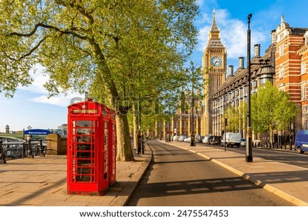 Similar – Image, Stock Photo Big Ben and the Houses of Parliament at dawn. London. England.