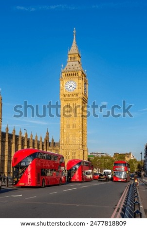 Similar – Image, Stock Photo Big Ben and Houses of Parliament at sunset, London, UK